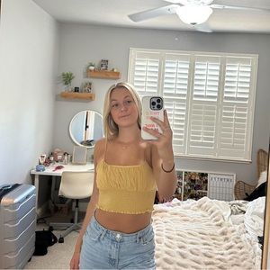 Pacsun (LA Hearts) Yellow Crop Top